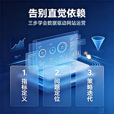 白沙建站-告别直觉依赖：三步学会数据驱动网站运营