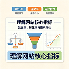 白沙建站-理解网站核心指标：跳出率、转化率与用户粘性
