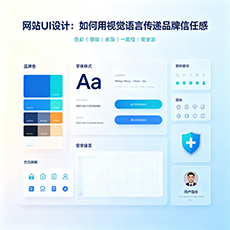 白沙建站-网站UI设计：如何用视觉语言传递品牌信任感